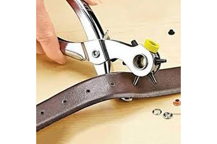 I made a hole in his belt